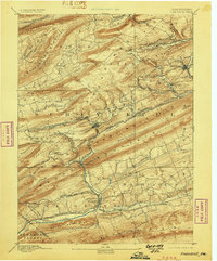 Pinegrove 1892 topographic map thumbnail