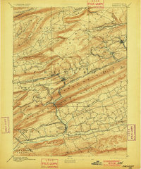 Pinegrove 1892 topographic map thumbnail