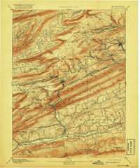 Pine Grove 1892 topographic map thumbnail