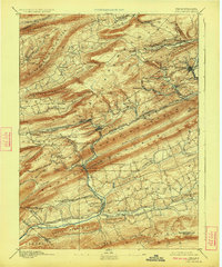 Pine Grove 1892 topographic map thumbnail