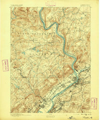 Pittston 1893 topographic map preview
