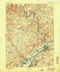 Pittston 1893 topographic map preview