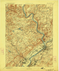 Pittston 1893 topographic map preview