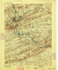 Pottsville 1891 topographic map thumbnail