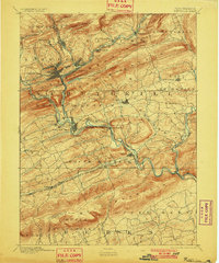 Pottsville 1891 topographic map thumbnail