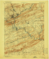 Pottsville 1891 topographic map thumbnail