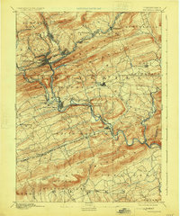 Pottsville 1891 topographic map thumbnail
