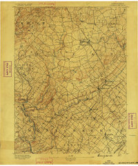 Quakertown 1890 topographic map thumbnail