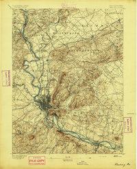 Reading 1894 topographic map thumbnail