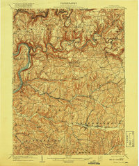 Rural Valley 1903 topographic map thumbnail