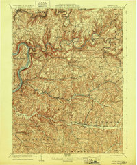 Rural Valley 1903 topographic map thumbnail