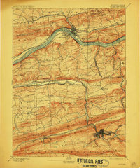 Shamokin 1893 topographic map thumbnail