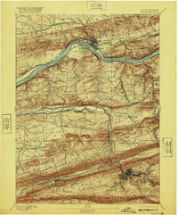 Shamokin 1893 topographic map thumbnail