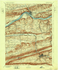Shamokin 1893 topographic map thumbnail