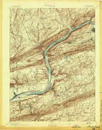 Shickshinny 1894 topographic map thumbnail