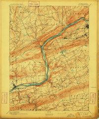 Shickshinny 1894 topographic map preview