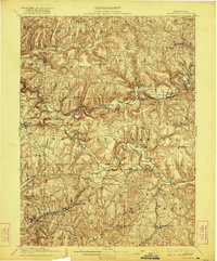 Smicksburg 1909 topographic map thumbnail