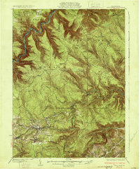 Snow Shoe 1931 topographic map thumbnail