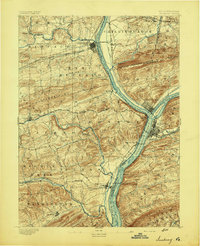 Sunbury 1893 topographic map thumbnail