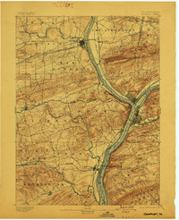 Sunbury 1893 topographic map thumbnail