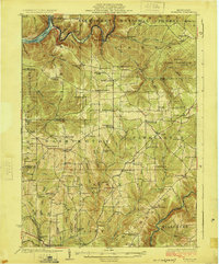 Tionesta 1924 topographic map thumbnail