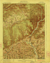 Trout Run 1923 topographic map thumbnail