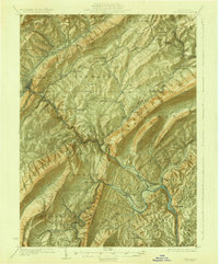 Tyrone 1923 topographic map preview