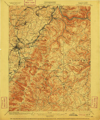 Uniontown 1900 topographic map thumbnail