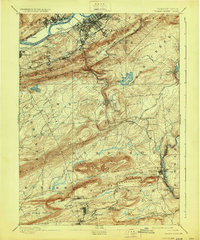 Wilkes Barre 1894 topographic map thumbnail