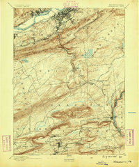 Wilkesbarre 1891 topographic map thumbnail