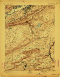 Wilkesbarre 1894 topographic map thumbnail