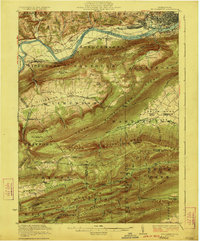 Williamsport 1923 topographic map thumbnail