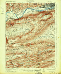 Williamsport 1923 topographic map thumbnail