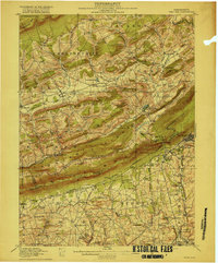 Wind Gap 1916 topographic map preview