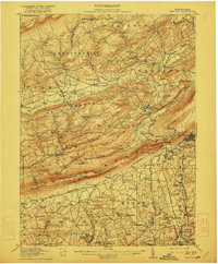 Wind Gap 1916 topographic map preview