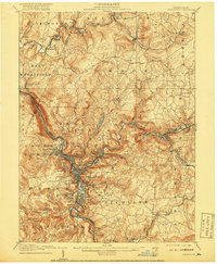 Johnstown 1907 topographic map thumbnail