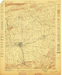 Lebanon 1899 topographic map thumbnail