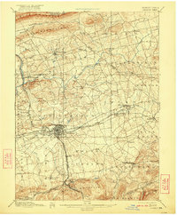 Lebanon 1899 topographic map thumbnail