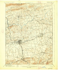 Lebanon 1899 topographic map thumbnail