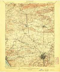 Lancaster 1904 topographic map thumbnail