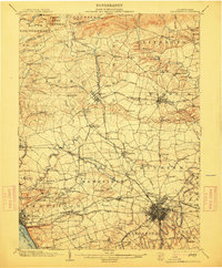 Lancaster 1904 topographic map preview