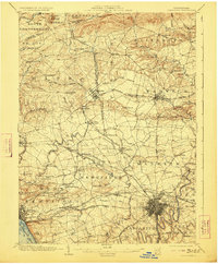 Lancaster 1904 topographic map thumbnail