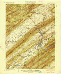 Lewisburg 1927 topographic map thumbnail