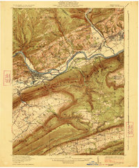 Lock Haven 1923 topographic map thumbnail