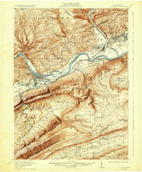 Lock Haven 1923 topographic map thumbnail