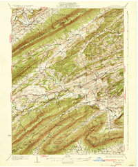 Loysville 1933 topographic map thumbnail