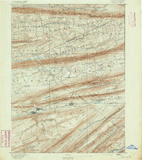 Lykens 1892 topographic map thumbnail