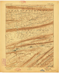 Lykens 1892 topographic map thumbnail