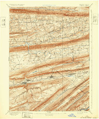 Lykens 1893 topographic map thumbnail