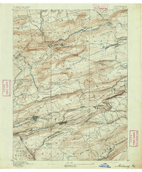 Mahanoy 1892 topographic map thumbnail